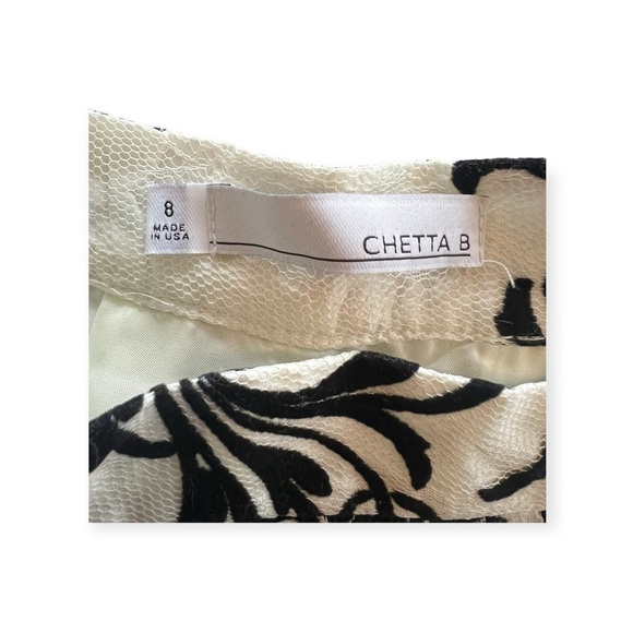 Chetta B skirt black white size 8 medium - Picture 9 of 9
